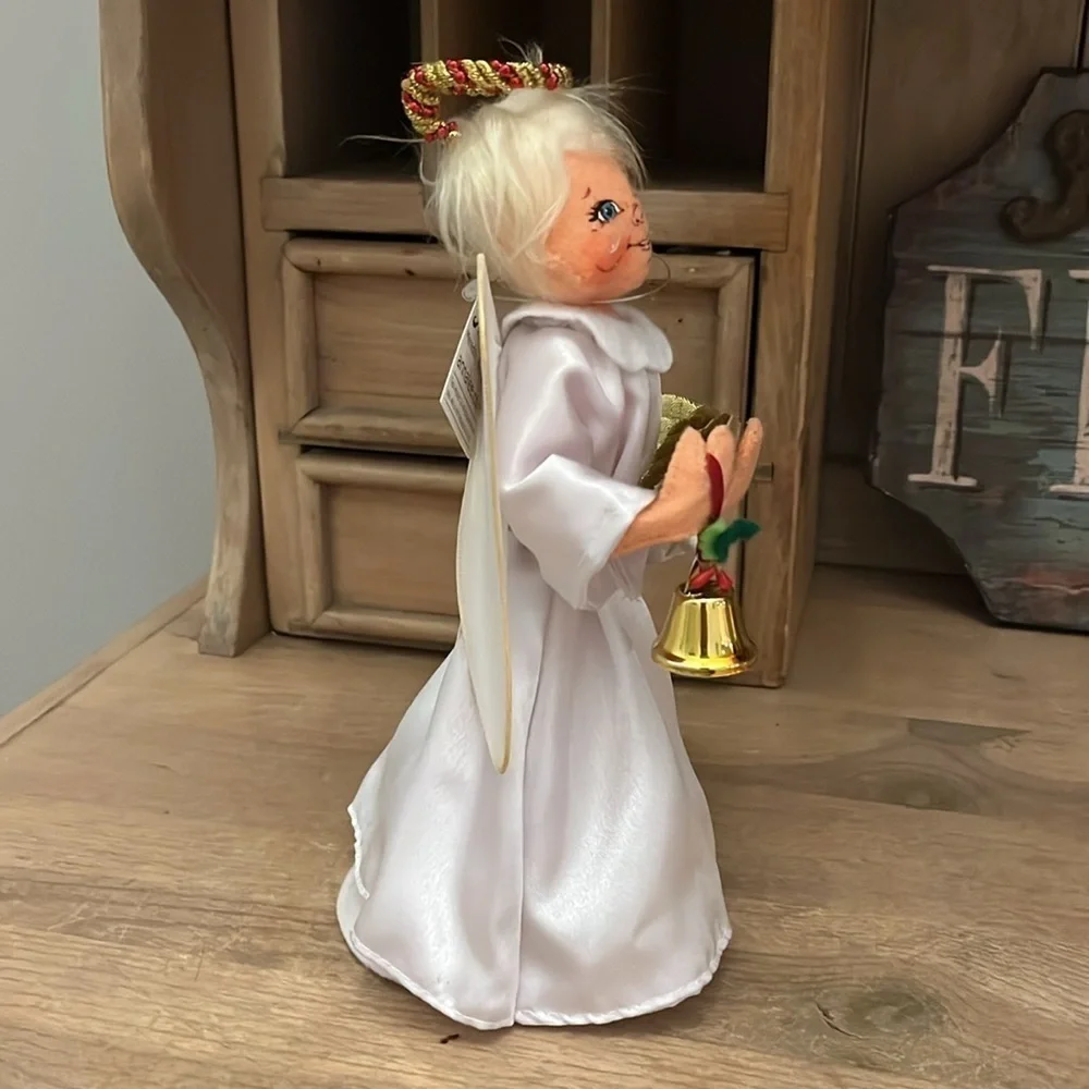 Annalee “Get Your Wings Angel” Holiday Decor Bell 9”